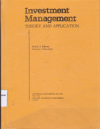 Image of Investmeny management: theory and application