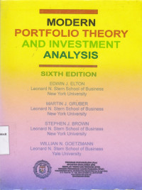 Image of Modern portofolio theory and investment analysis